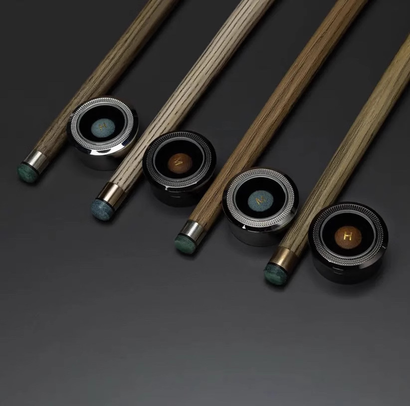 0t3.0t大鲨鱼皮头台球杆皮头小头杆中式黑八斯诺克