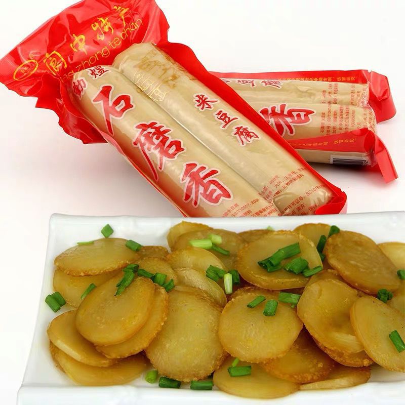 四川南充特产苍溪米豆腐手工制作农家碱水馍馍灰碱粑粑两根装