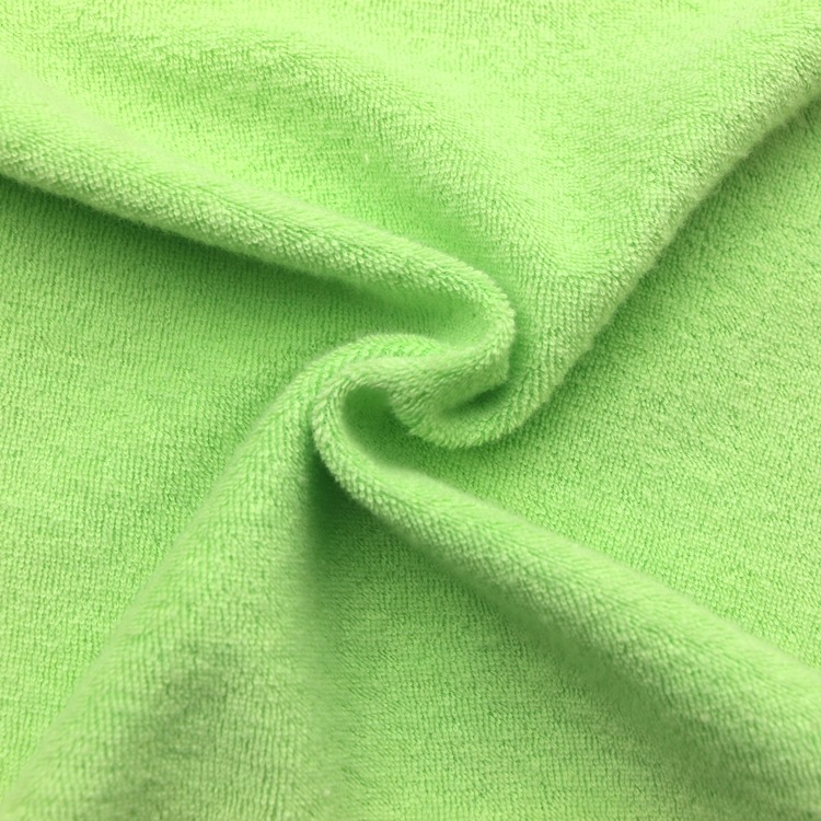 轻磨毛cvc毛巾布针织反包棉涤小毛圈布碳素磨毛cvc毛巾布服装面料