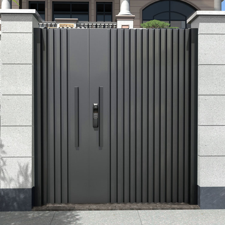 简约现代铁艺大门农村自建房大门欧式入户庭院门小区花园防盗门