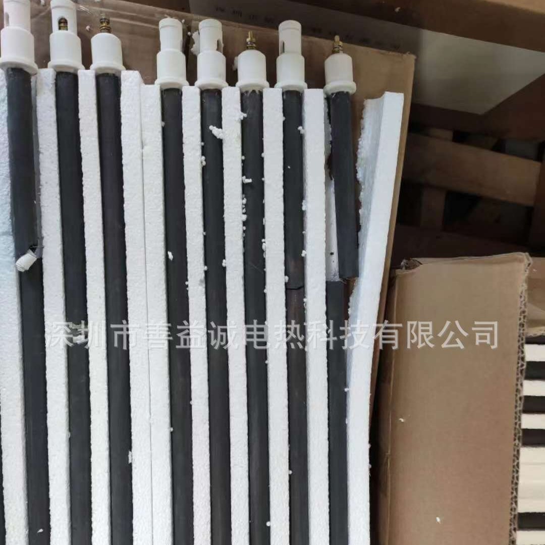 碳化硅电加热管黑碳化硅陶瓷加热管干烧电热管棒碳化硅发热管