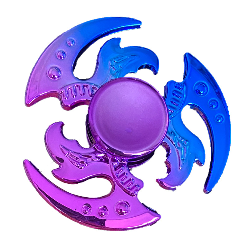 New Colorful Fingertip Top Plastic Gradient Pressure Reduction Toy Hand Spinner Hand Spinner Cross Mirror Exclusive