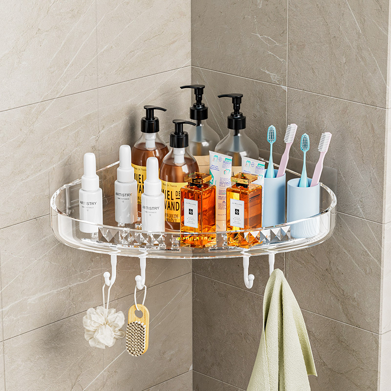 Punch-Free Bathroom Shelf Toilet Sink Bathroom Wall Hanging Triangle Storage Shelf Toilet Rack