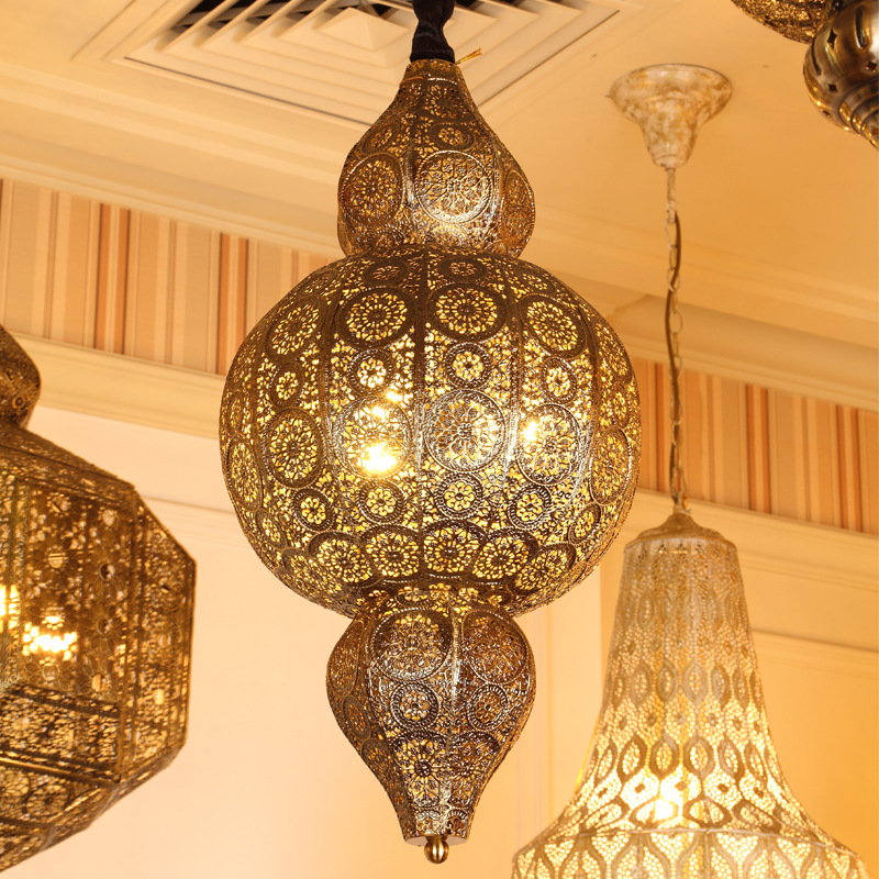 Thai Style Chandelier Southeast Asian Restaurant Bar Quiet Bar B & B Inn Decorative Chandelier Exotic Style Xinjiang Lamp