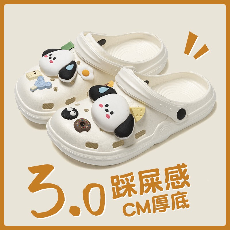 hole shoes for women summer outdoor couple indoor home slippers home non-slip cartoon slippers men‘s summer beach shoes
