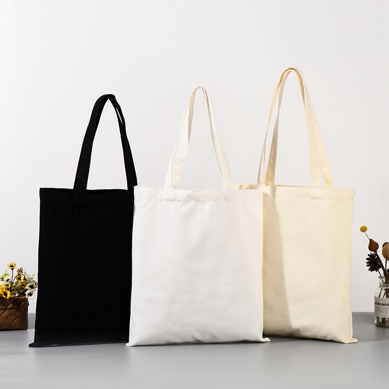 空白帆布袋现货可加印广告手提袋伴手礼diy纯色学生斜跨包购物袋