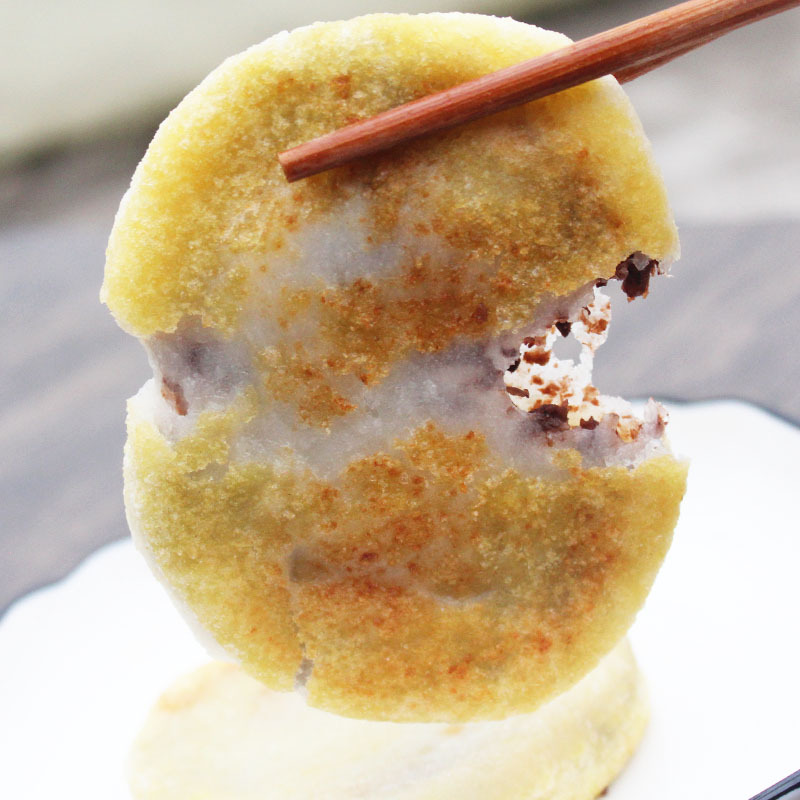 贵阳小吃豆沙粑 贵州特产油炸粑 油炸糍粑咸味豆沙粑 绿豆油炸粑