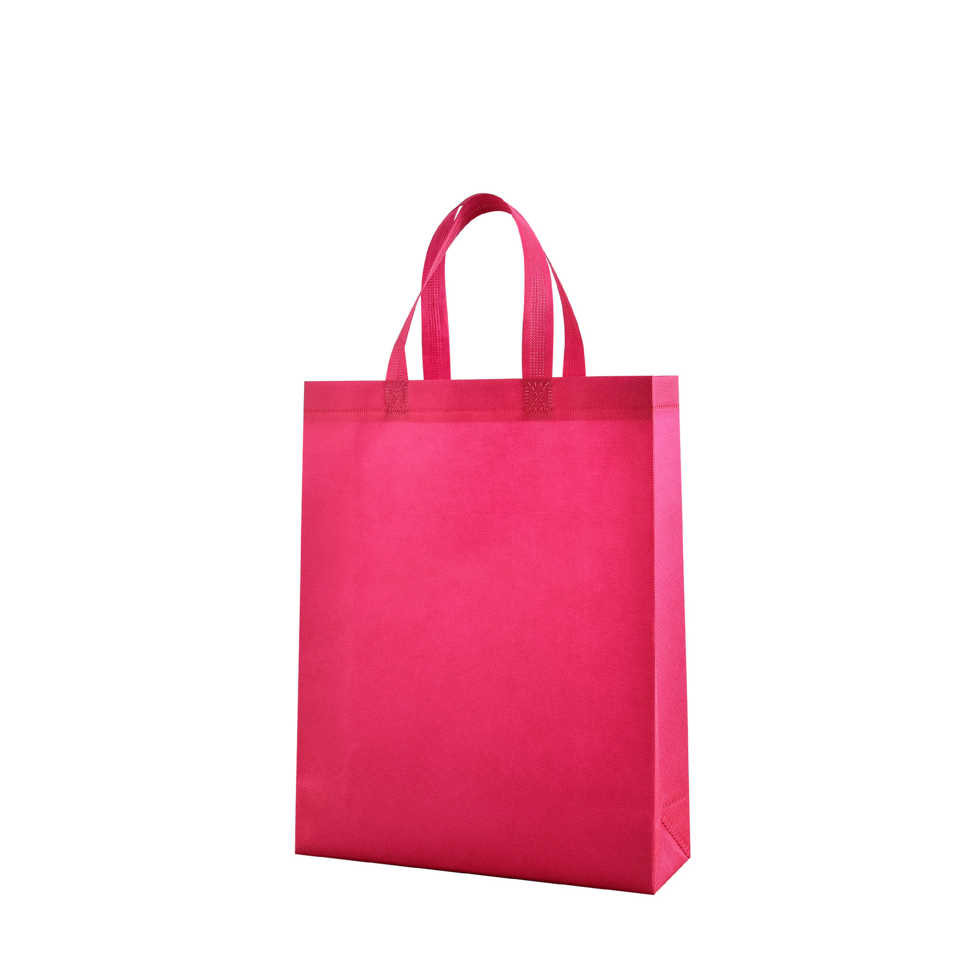In Stock Non-Woven Bag Film-Covered Advertising Clothing Shopping Bag Printed Logo Three-Dimensional Folding Hand Non-Woven Bag