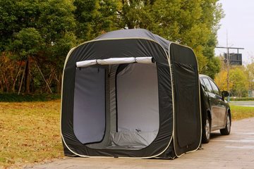 户外车载车尾帐篷自驾游suv车免搭建弹出式帐篷防蚊遮阳车后帐篷