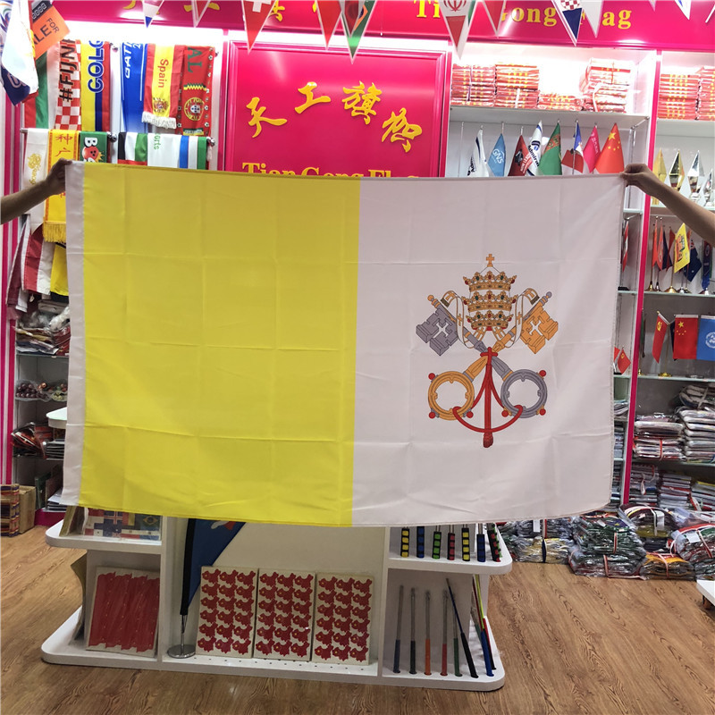 no. 4 vatican flag all countries in the world available flag no. 4 90x150cm