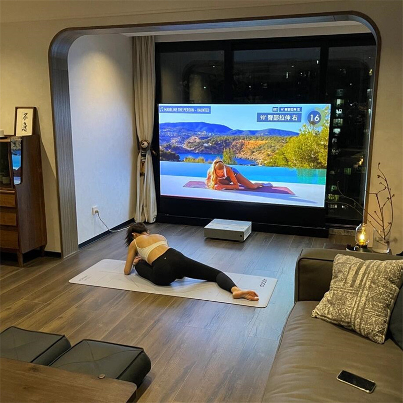 适用于峰米长虹海信 激光电视家庭影院投影超短焦黑栅地升幕100寸