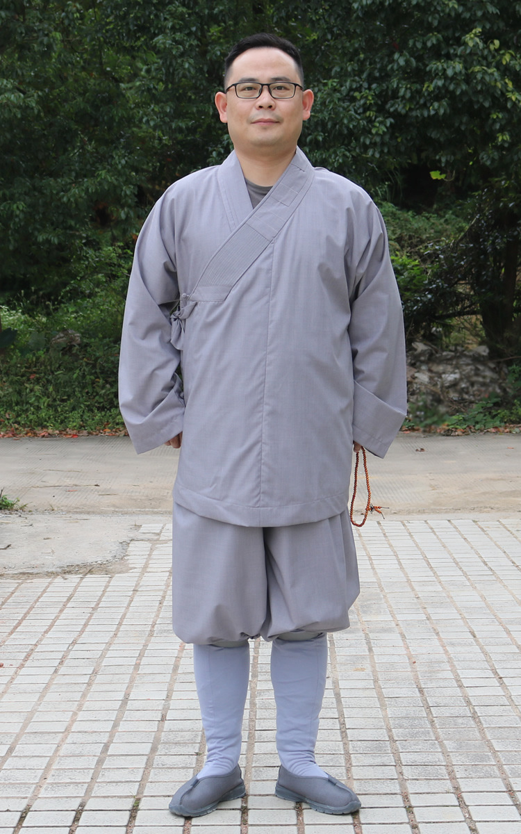 僧服春秋冬季僧衣斜襟罗汉衫短套装小褂短套出家师父和尚尼姑衣服