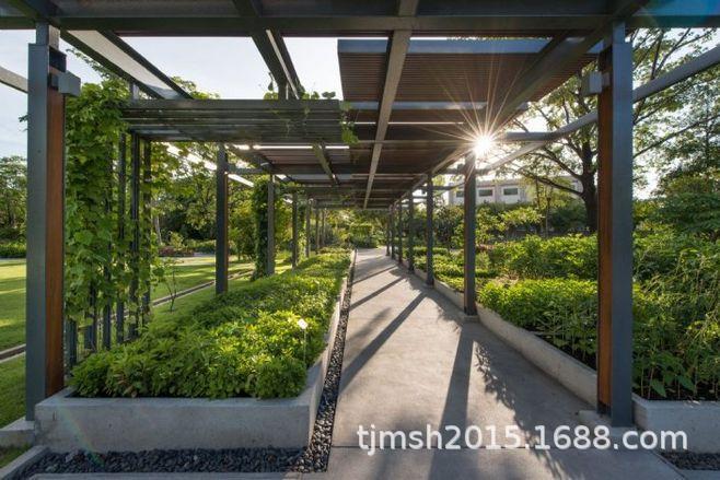 金属廊架 室外景观廊架 金属制品 钢结构廊架