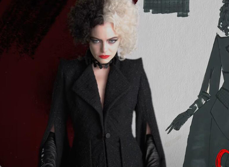 漫路黑白魔女库伊拉黑色风衣同款cos服101忠狗反派欧美女厂家直销