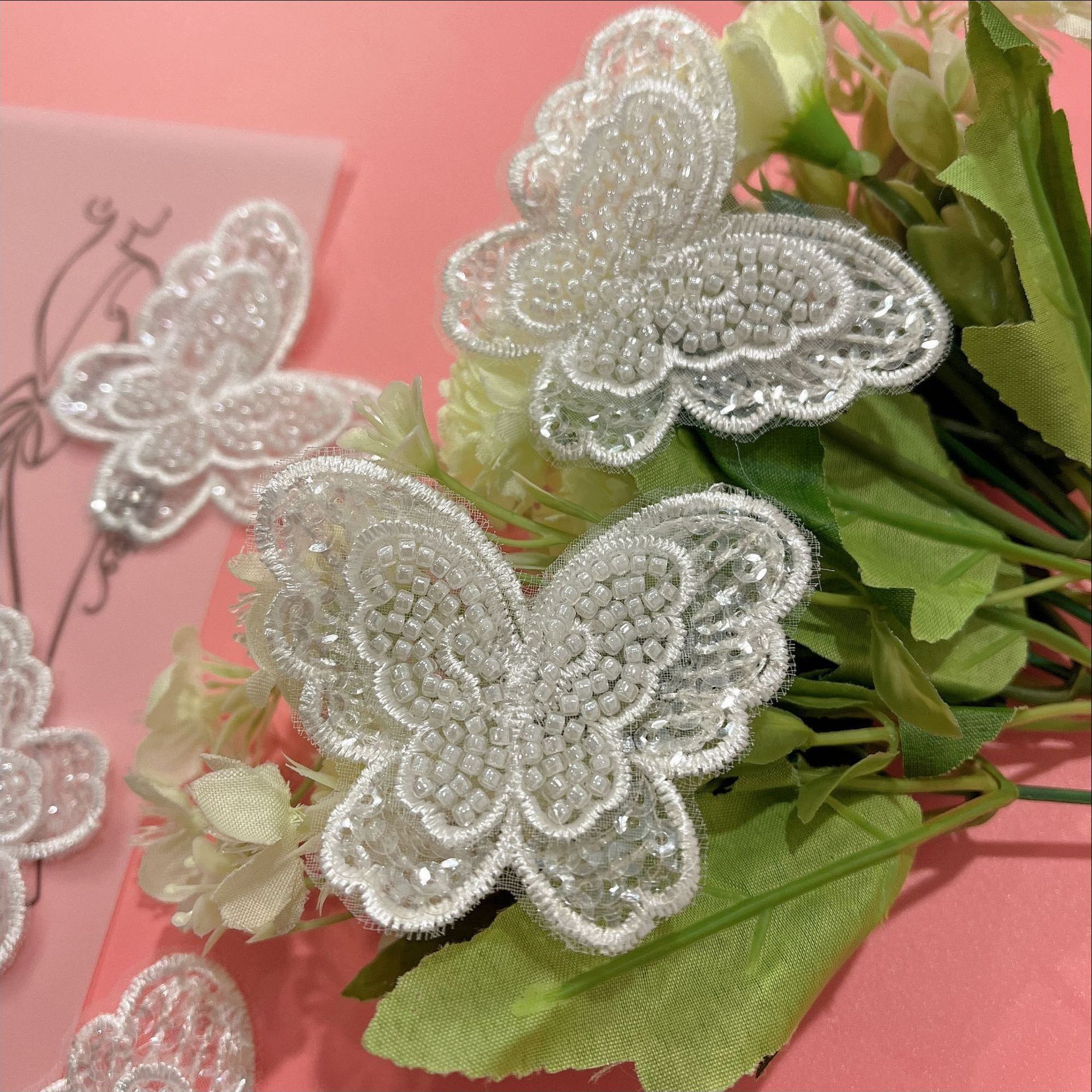 蕾丝花边蝴蝶图片