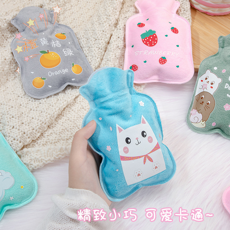 Mini Cartoon Plush Cute Hand Warmer Minimalist Creative Portable Hand Warmer Wholesale PVC Hot Water Injection Bag