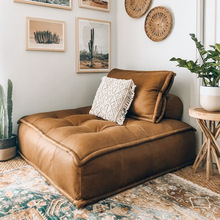 豆腐块意式布艺沙发单人双人科技布小户型客厅组合方块沙发榻榻米