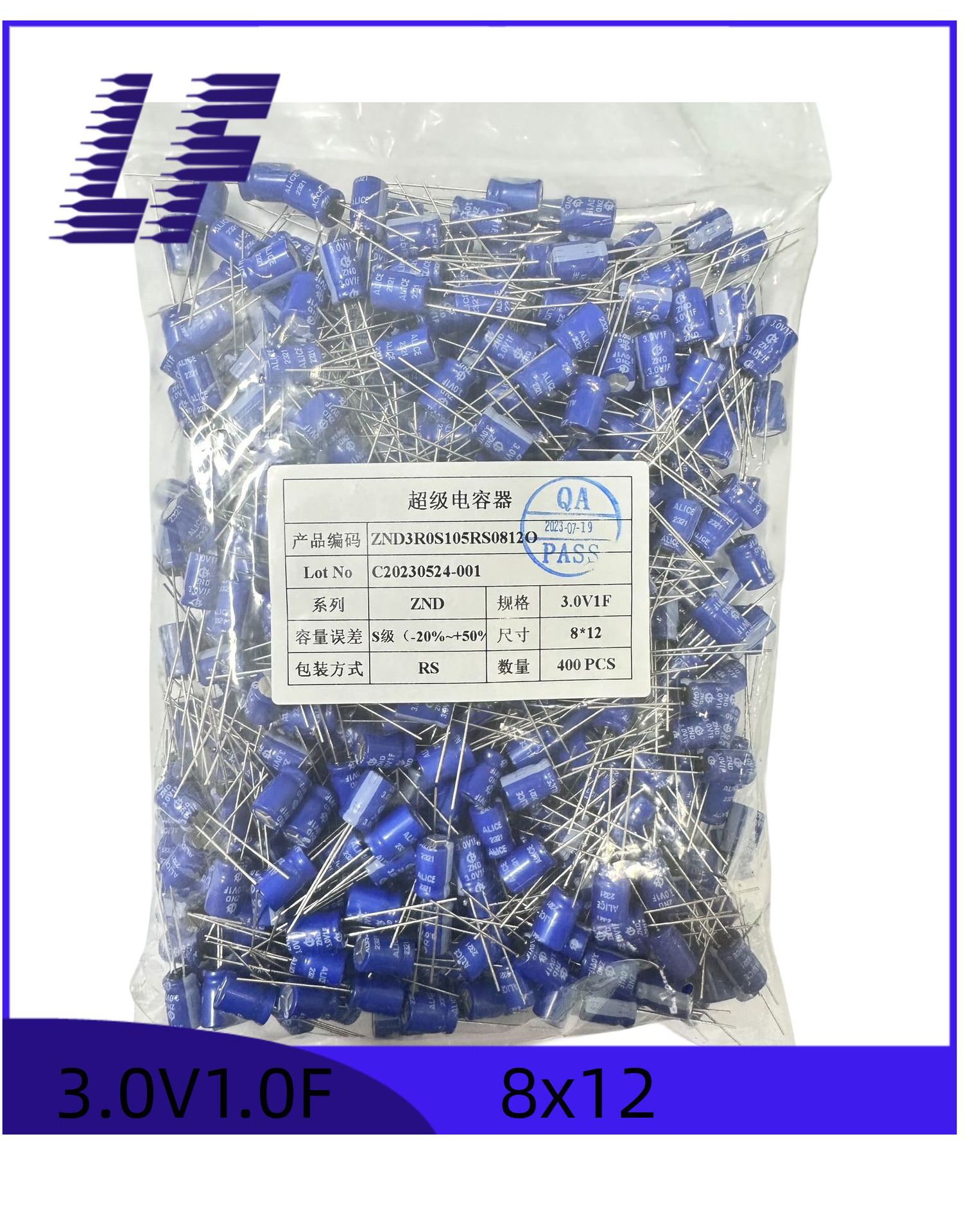 法拉电容 3v1.0f 105 6.