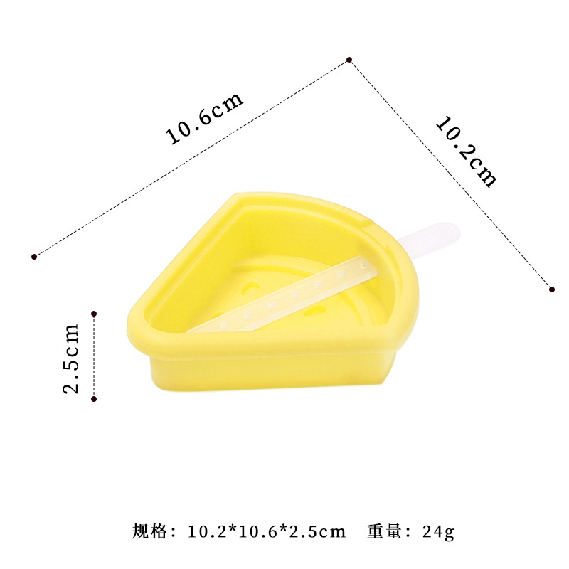 Silicone Ice Cream Mold Watermelon Ice-Making Mold Summer Fruit Series with Lid Triangle Quick-Frozen Ice Tray Food Grade