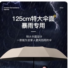 超大号十骨手动自动大学生晴雨两用防大风加厚固黑胶防紫外线雨伞