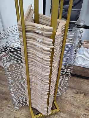衣架收纳架服装店放衣架的架子女装店裤架收纳车落地式展示架