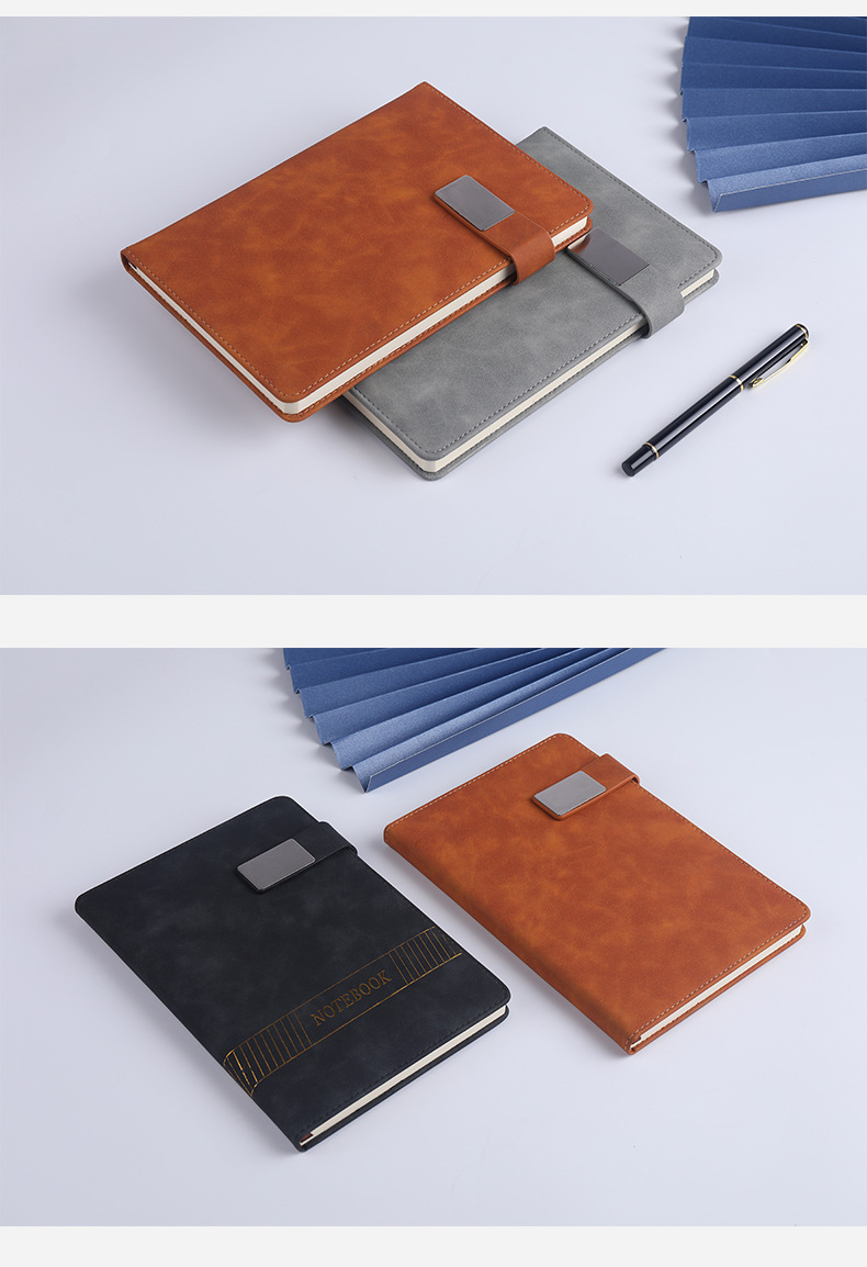 a5商务办公记事本复古加厚渐变仿皮笔记本商务礼品学生文具日记本