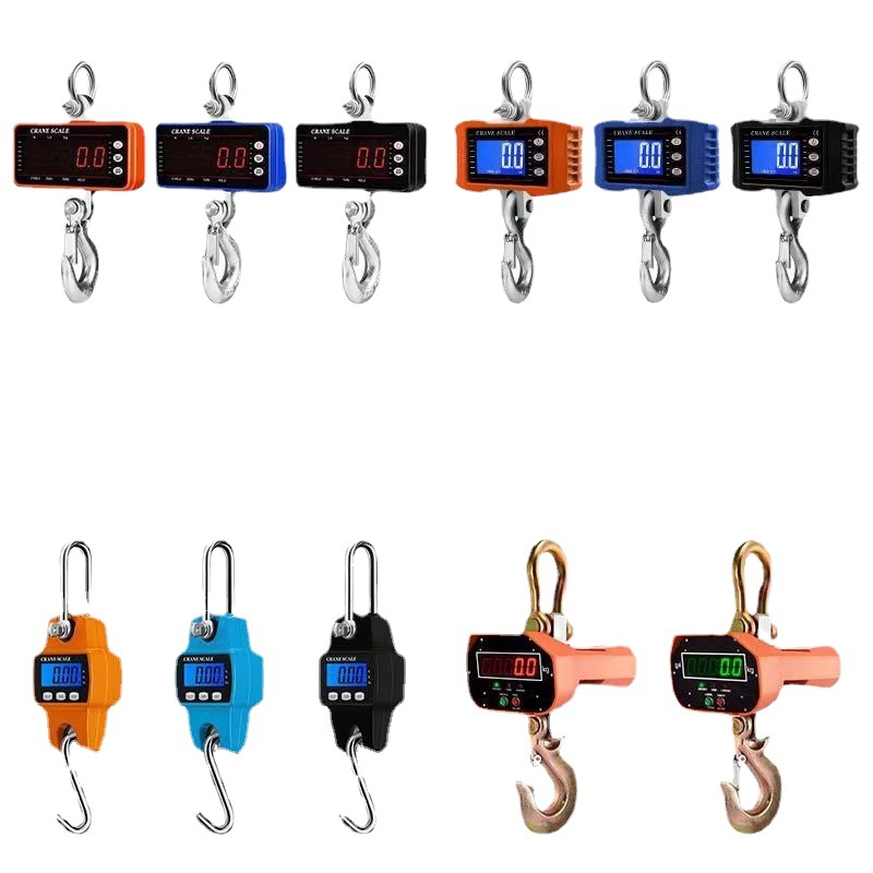 Factory Wholesale 300 Kg500kg Electronic Hoist Scale Electronic Scale Hanging Scale Driving Scale Portable Mini Hook Handheld Scale