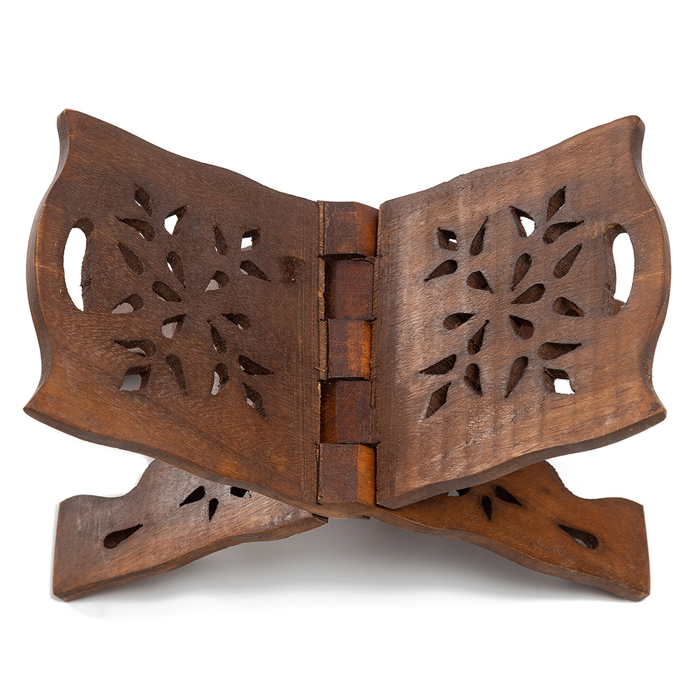 加厚实木纯手工穆斯林诵经架古兰经书架 诵读架 读书架跨境货源