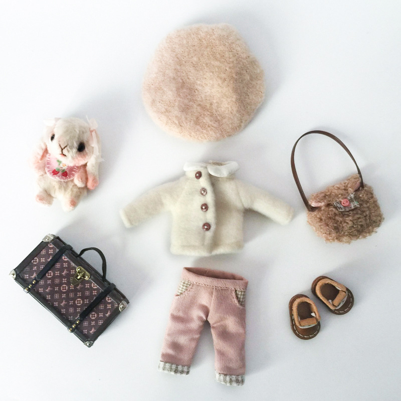 ob11素体娃衣 软陶泥娃娃衣服 12分bjd手办 蛋蛋 gsc手办可穿毛衣