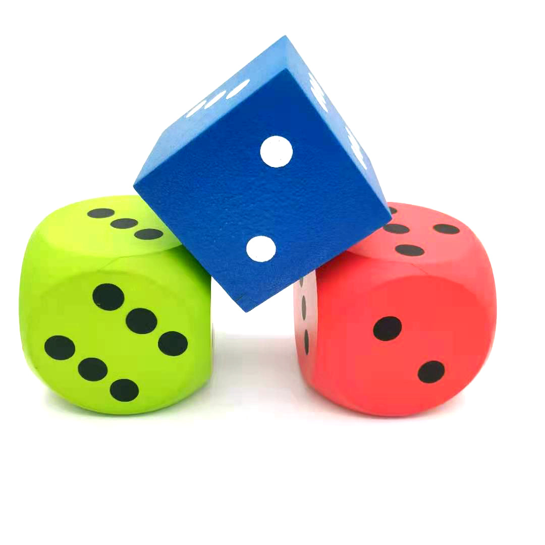 pu玩具骰子聚氨酯发泡异型骰子游戏道具教具摆设pu实心泡棉骰子