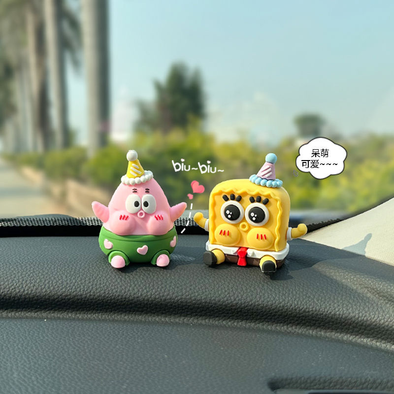 Xinnong New DIY Car Cartoon Cute Center Console Decoration Decoration Sponge Baby Car Interior Decoration Internet Celebrity Female