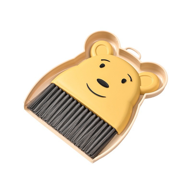 Cute Bear Desktop Brush Multifunctional Brush Storage Hanging Brush Suit Desktop Cleaning Brush