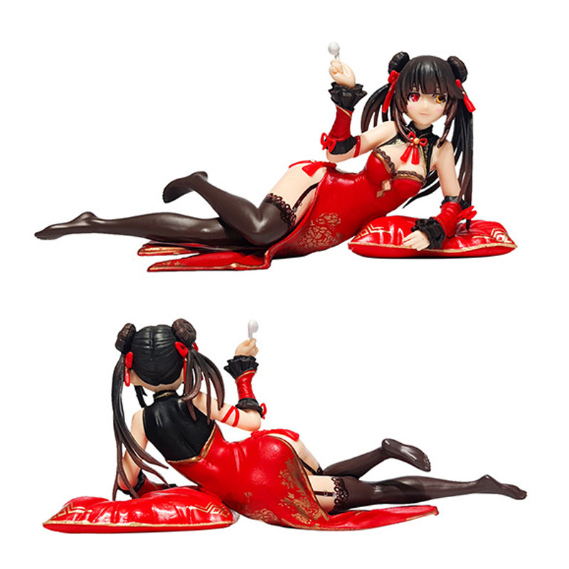 约会大作战 时崎狂三 睡卧姿旗袍 中国风 美少女手办动漫模型批发