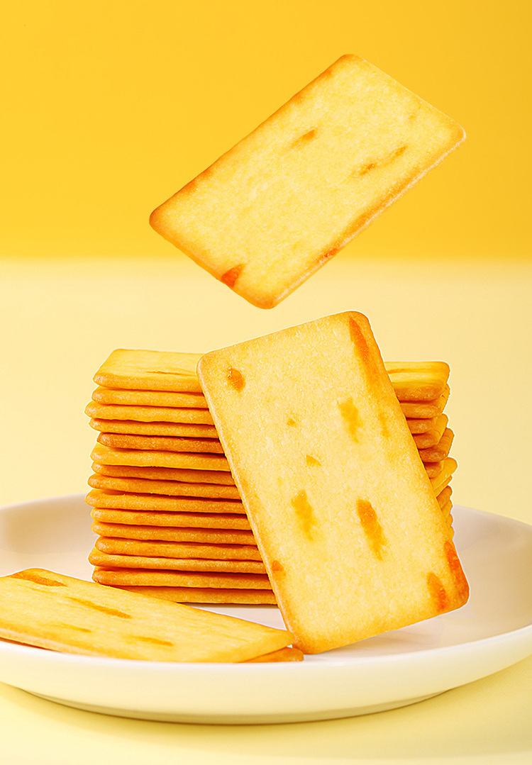 百草味芝士薄脆饼干100g 箱规36包