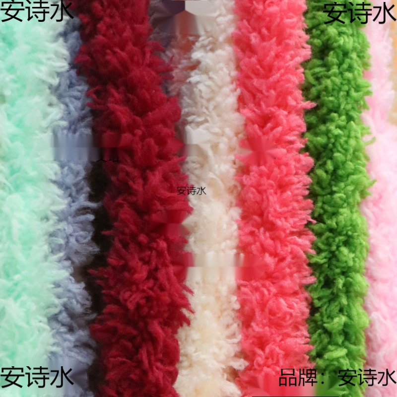 15mm Super Thick Super Dense Plush Wool Twisted Stick Hair Root Color Wool Tops Handmade Diy Doll Puppy Cat Bear