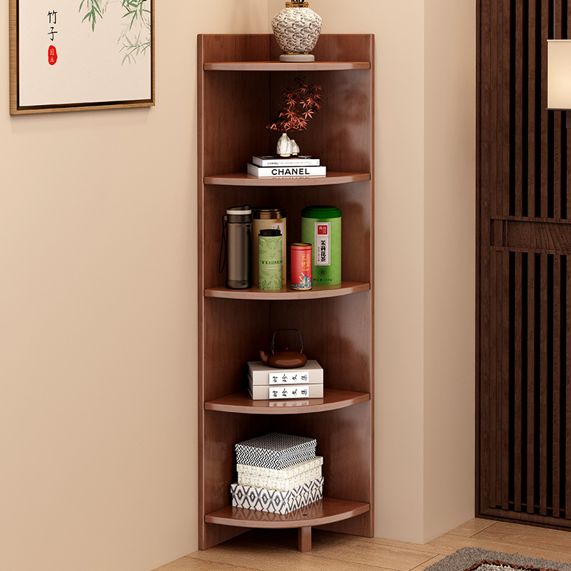 书架置物架落地转角柜客厅墙角储物柜三角形卧室角落边角柜