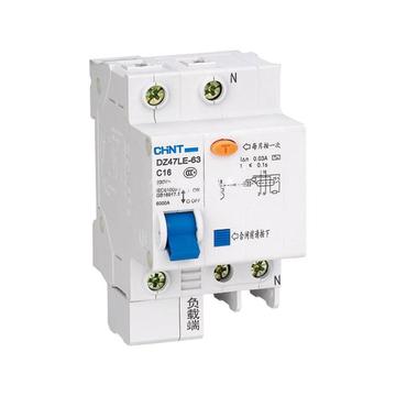 正泰电器 微型漏电断路器 dz47le-63 1p n c60 30ma