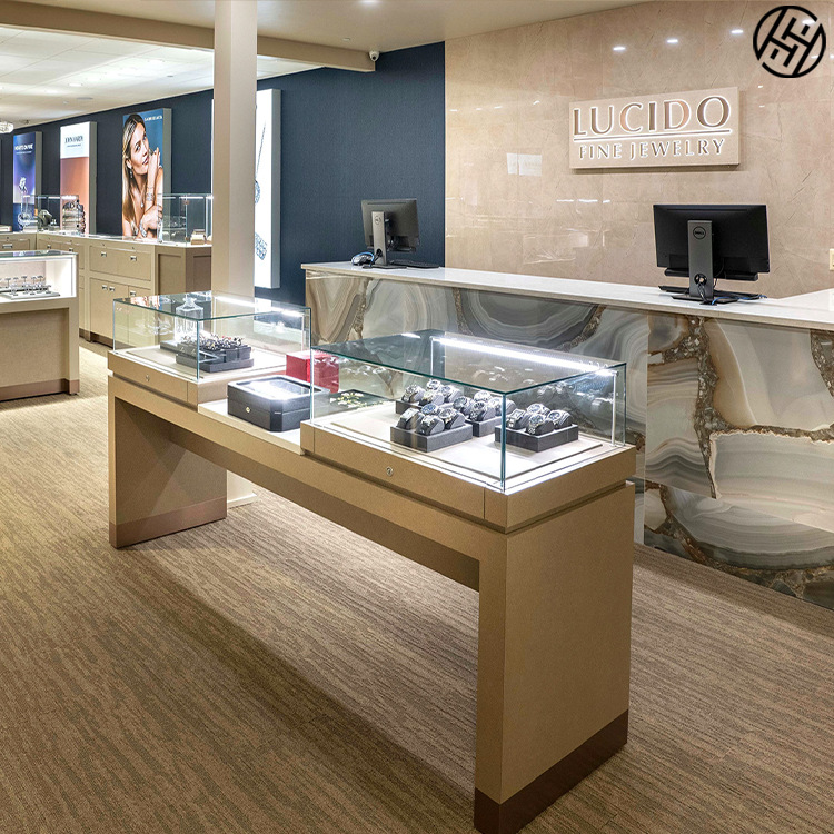0成交0商场奢侈品手表柜台展示柜定做木质大理石玻璃展示柜钟表销售