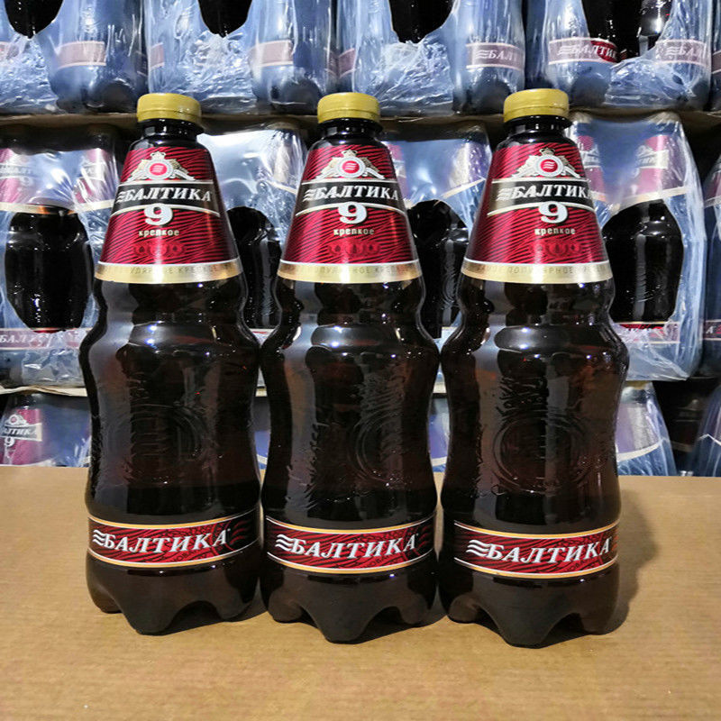 1350ml*6桶俄罗斯原装进口波罗的海高度黄啤酒9号高度烈性度精酿