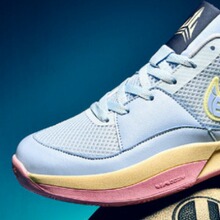 一双发货紫月粉蓝色耐磨低帮减震实战篮球鞋男女轻便透气灰蓝橙色