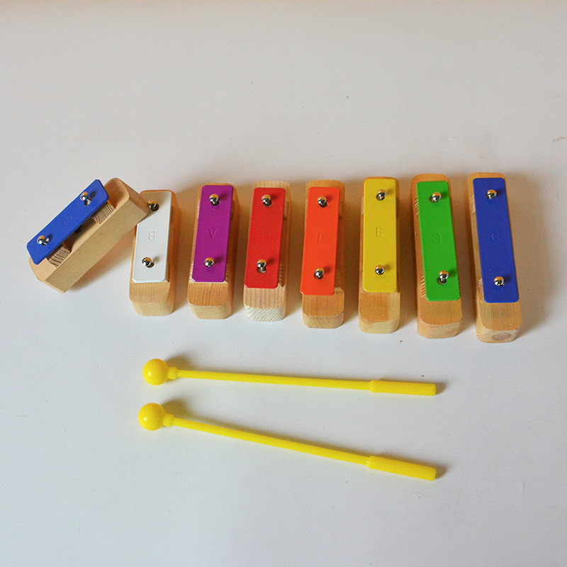 宝宝八音敲琴铝板琴15音小钟琴木琴8儿童玩具打击乐器婴儿手敲琴