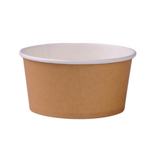 岸宝一次性碗纸碗筷套装纸碗家用圆形汤碗食品级带盖商用打包碗
