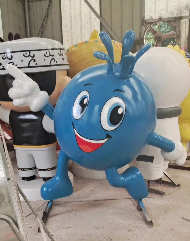 玻璃钢卡通动物摆件定制品牌店形象商场美陈景观树脂抽象创意雕塑