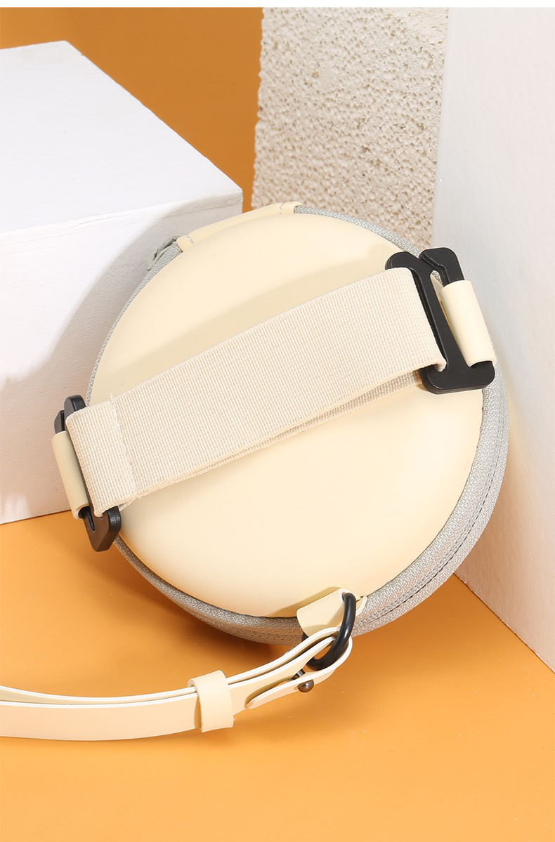 Folding Sunglasses Storage Bag Glasses Storage Box Air Cushion Earphone Bag round Zipper Bag Spot Factory Wholesale