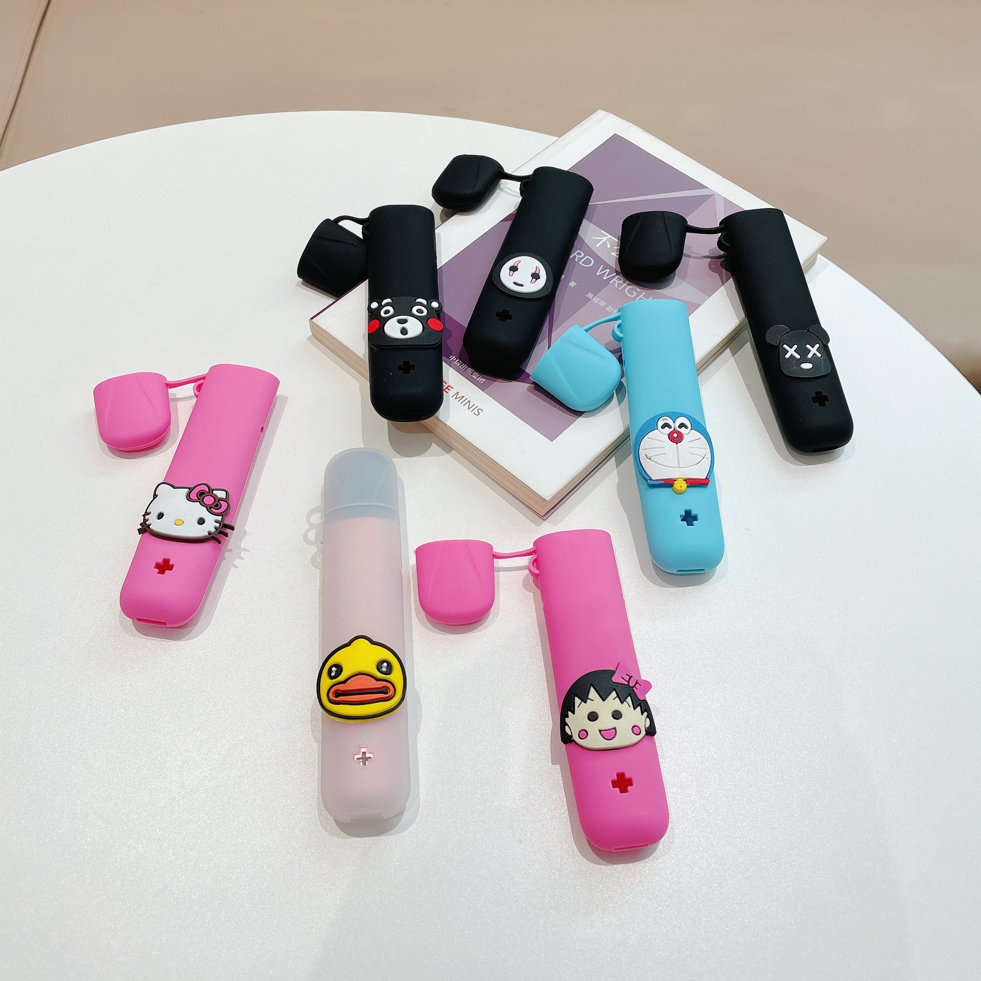 新款卡通雪加pro保护套贴纸雪茄电子器烟套透明套皮套挂绳硅胶套