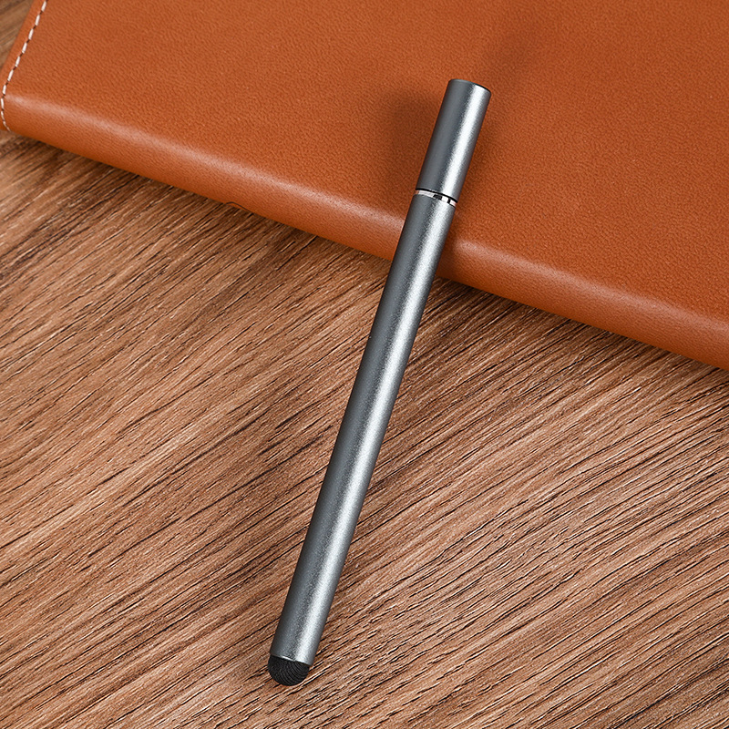 圆盘电容笔二合一手写笔手机ipad电容笔磁吸笔帽触控笔印刷logo