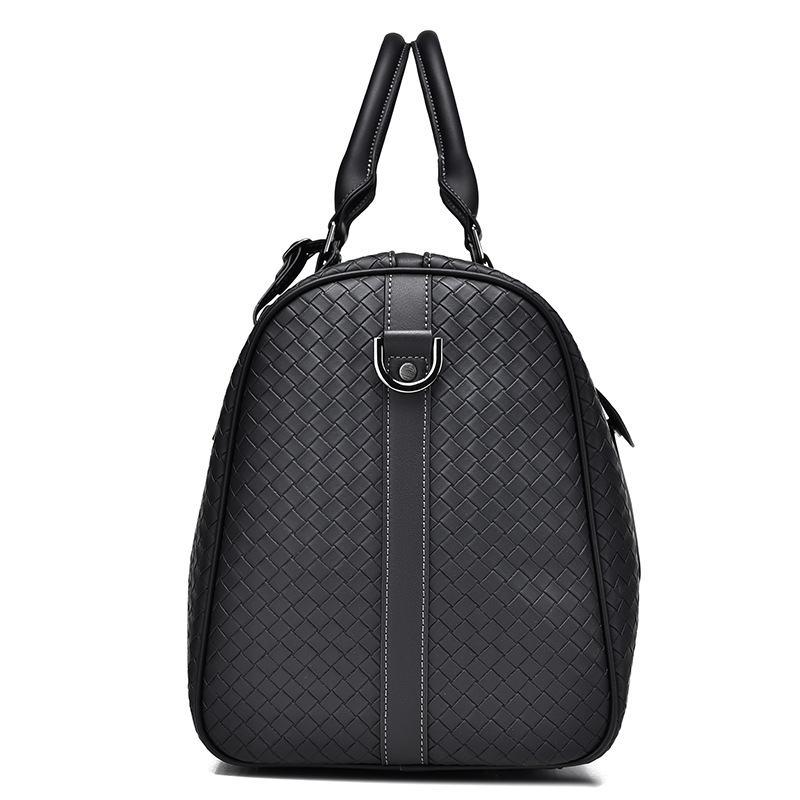 Woven Travel Bag Casual Business Handbag Men's Horizontal Travel Fitness Buggy Bag Short Distance Shoulder Boarding Bag