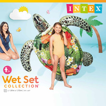 INTEX 57555 水上充气大海龟坐骑儿童游泳池戏水坐骑户外充气玩具