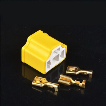 耐高温耐摔陶瓷h4汽车大灯插座带大电流厚端子