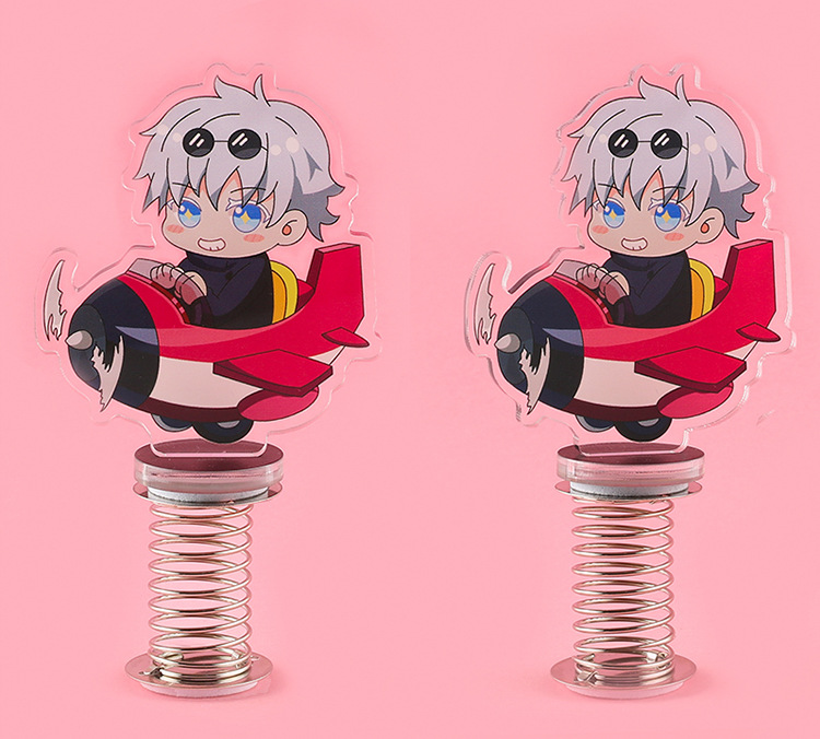 动漫摇摇乐五条悟/飞机书桌面汽车摆件可爱创意动漫摇摇乐